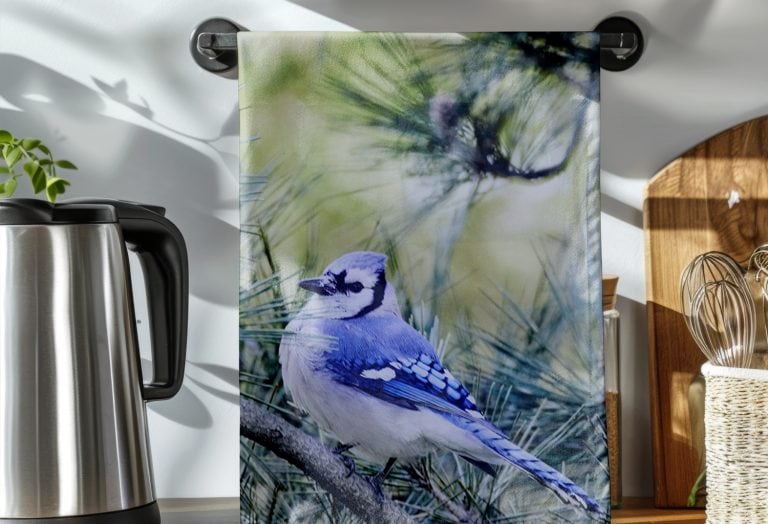 Blue Jay from Central Park, NYC Tea Towel