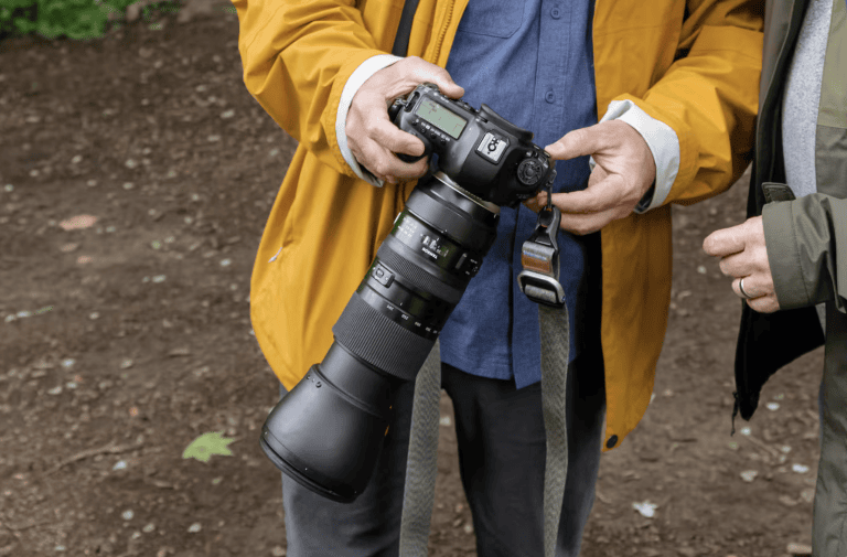 Dennis Newsham with his camera in Central Park, NYC